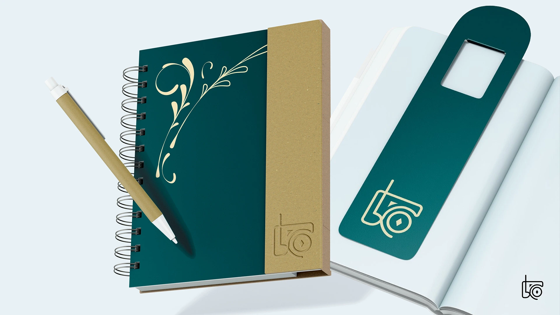 Caderno e Marca Página